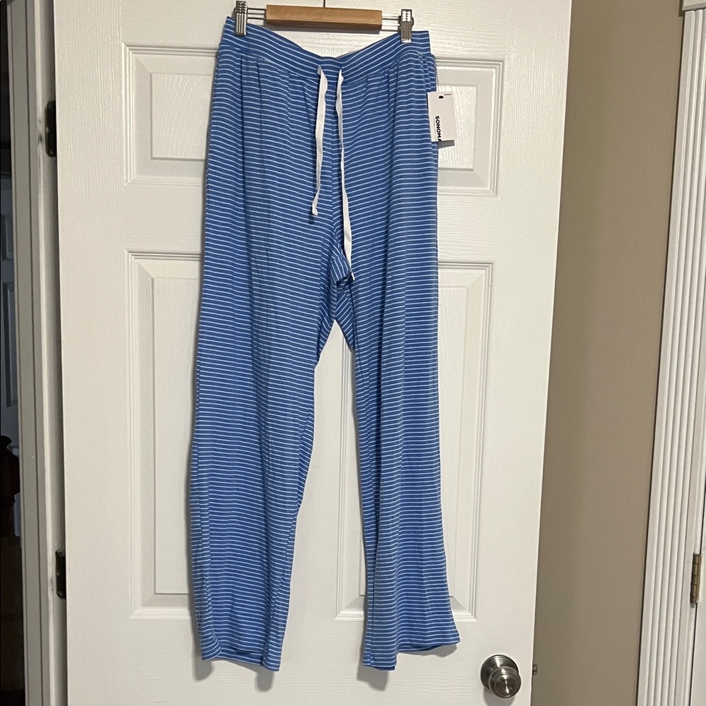 Sonoma Blue Striped Lounge Pants
